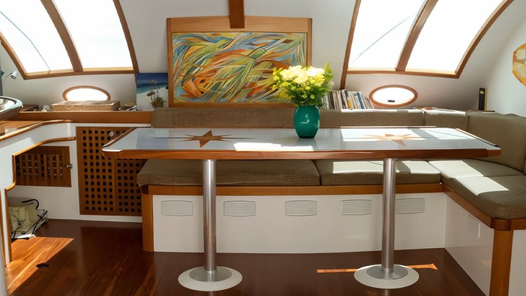 Interior del Catamarán - Tour a Isla Saona Relax