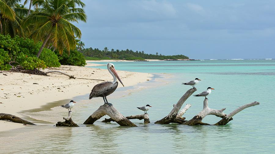 ¿Por Qué Visitar Isla Saona en RD? 1 Aves endémicas como pelícanos y charranes en Isla Saona