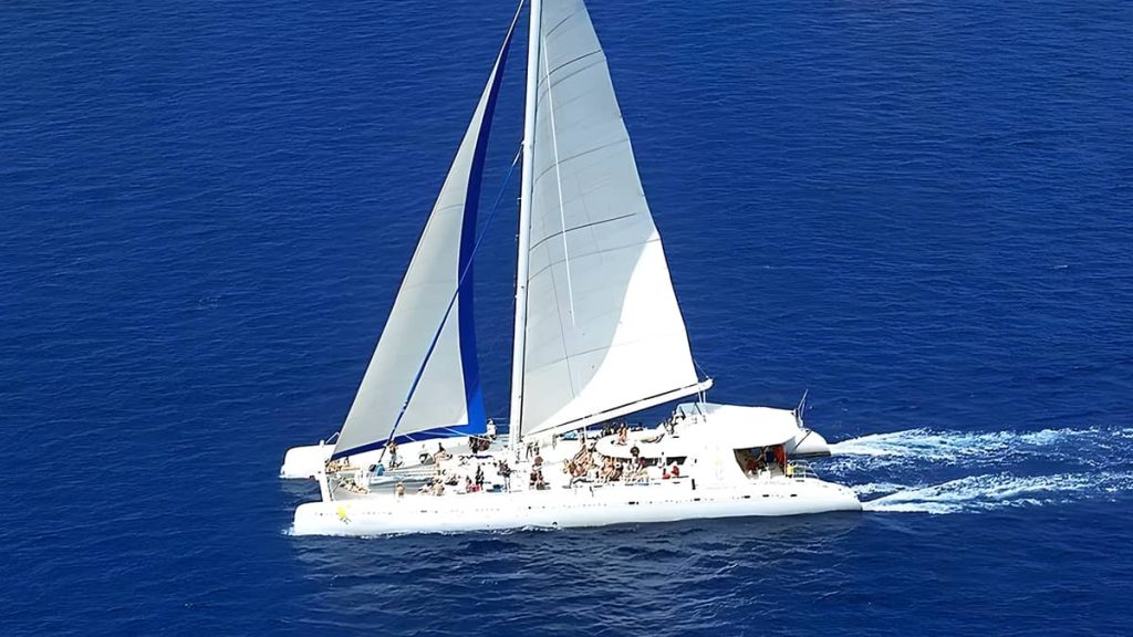 Catamarán navegando - Isla Saona Tour Clásico
