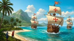 Historia de Isla Saona - Llegada de Cristóbal Colón