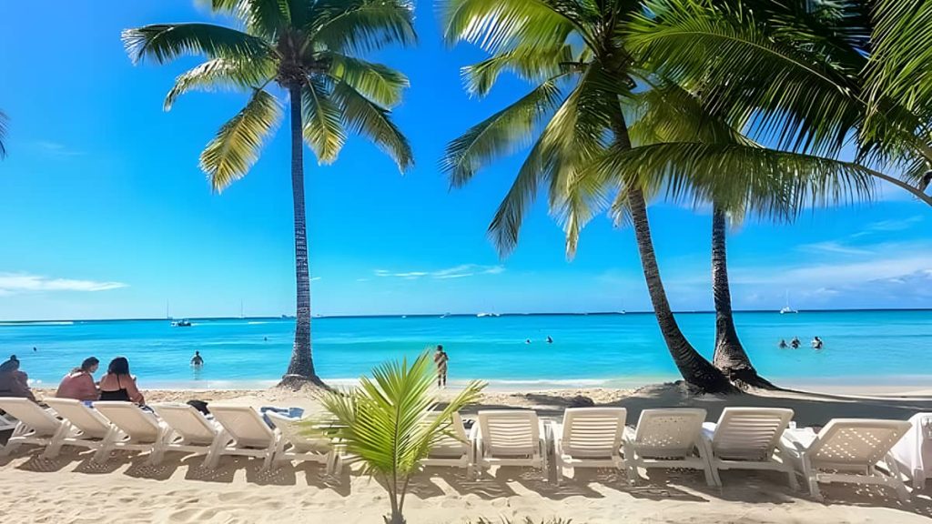Paraíso tropical con palmeras - Isla Saona Tour Clásico